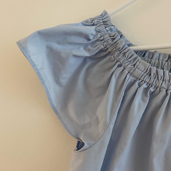 Wilfred Baby Blue Ruffle Crop, Size XS - Picture 5 of 10